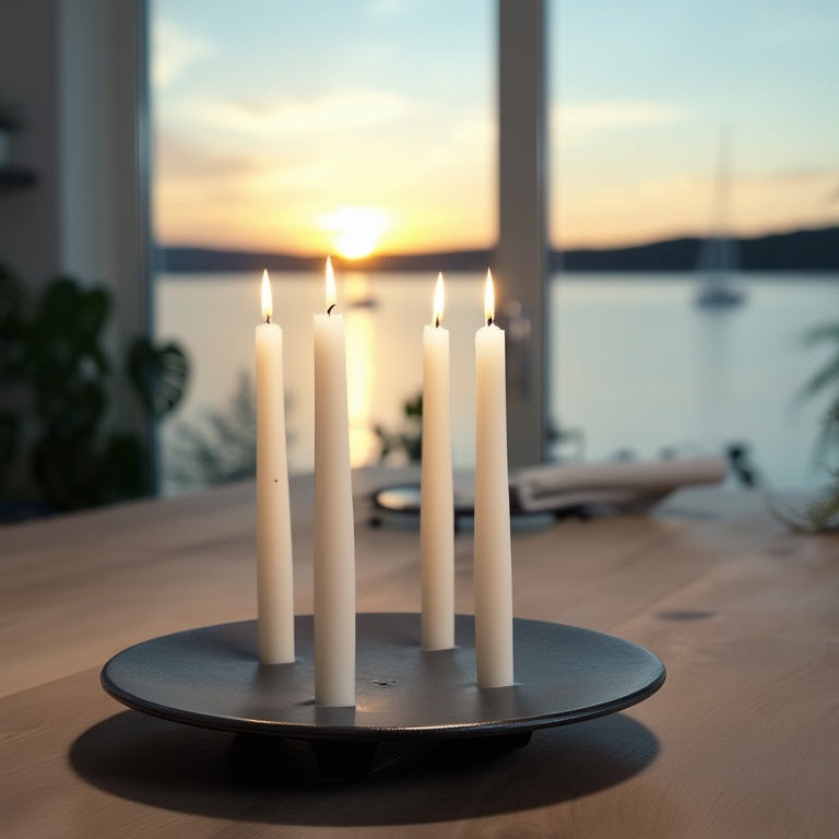 ZERO Lysfad i støbejern, lakeret