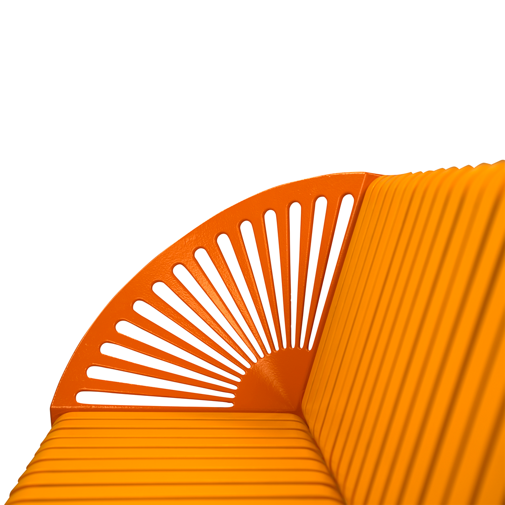 Citybænk i støbejern, sæde og ryg i mahogni - jubilæumsversion