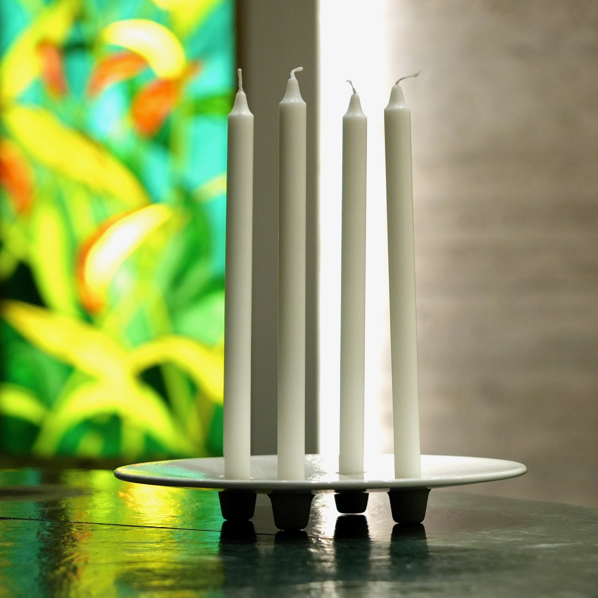 ZERO Lysfad i støbejern, lakeret